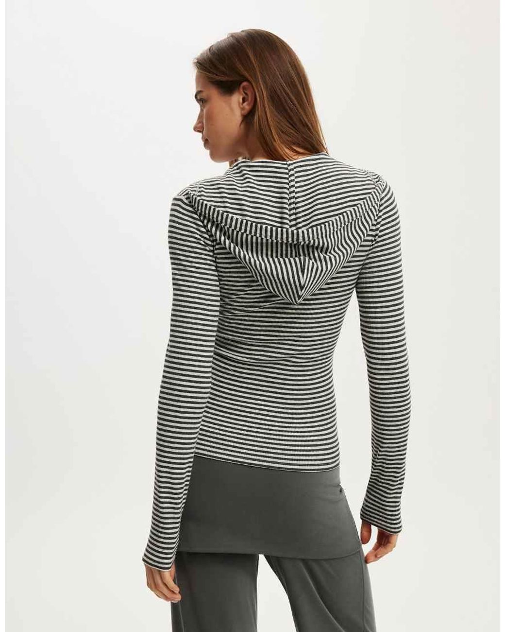 Cotton On Gray Hooded Blake Henley Long Sleeve