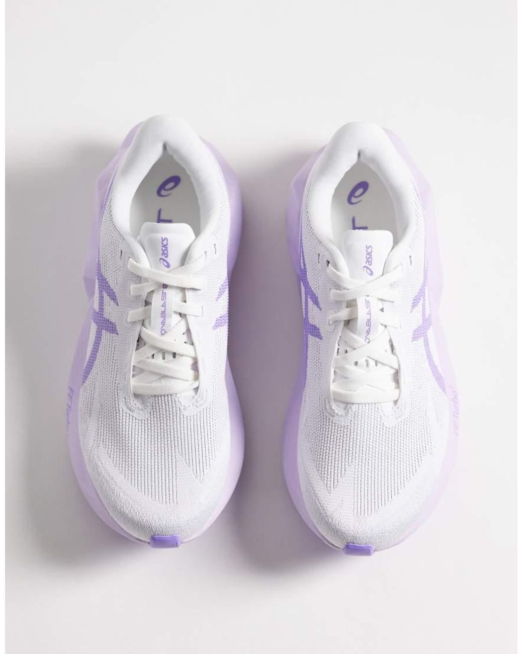 Asics White Novablast 6 Running Trainers