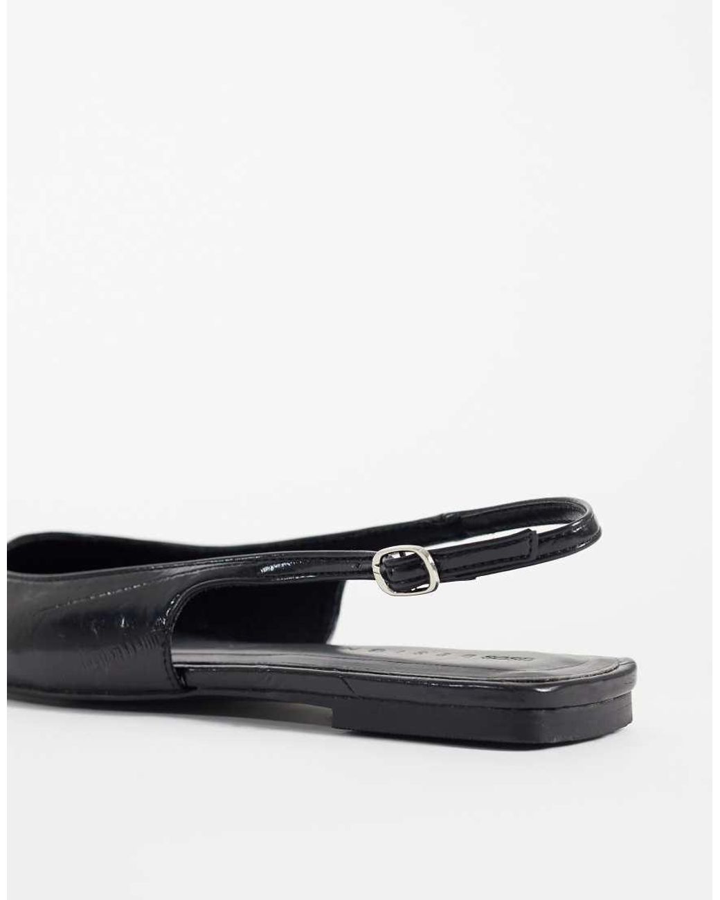 ASOS White Lovestruck Pointed Toe Slingback Ballet Flats