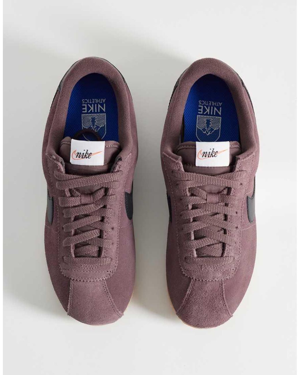 Nike Purple Cortez Suede Trainers