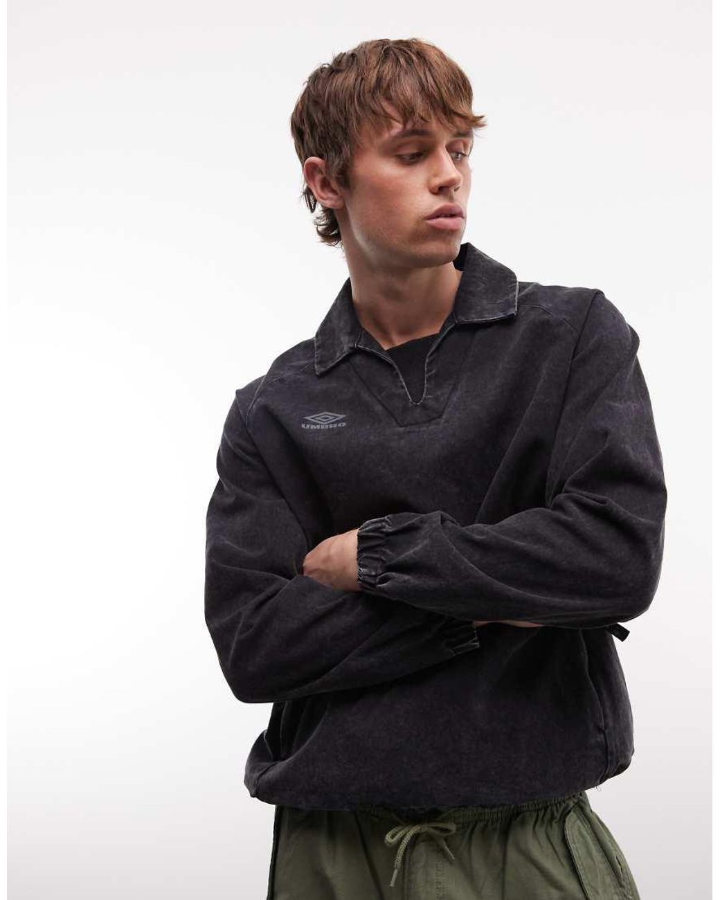 Umbro Black Drill Drill Top for men