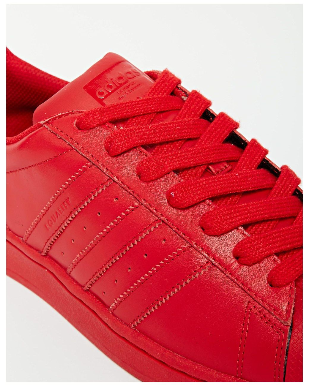 adidas Originals X Pharrell Williams Supercolour Superstar Trainers S41833 in Red for Men Lyst UK