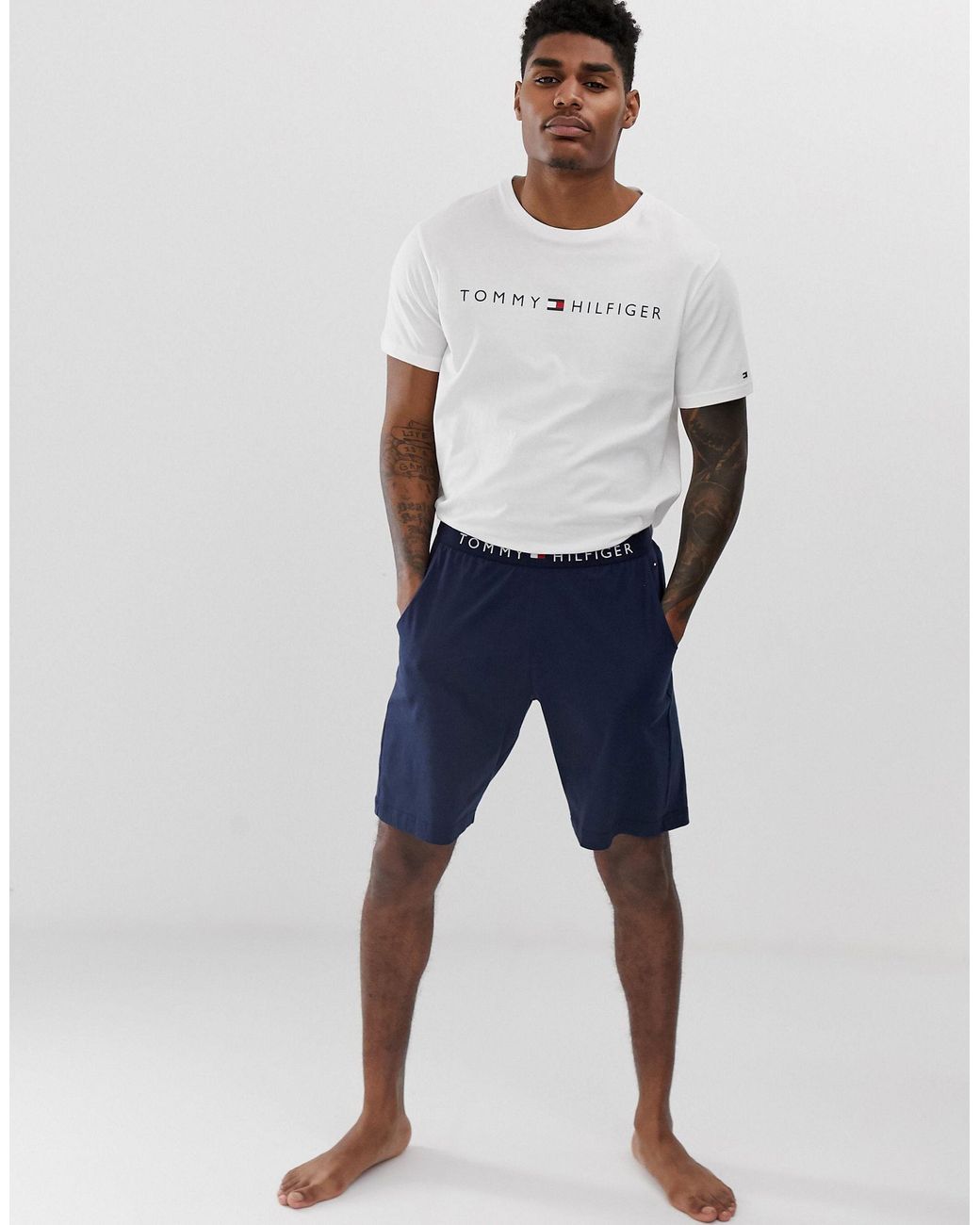 high waisted black cotton shorts