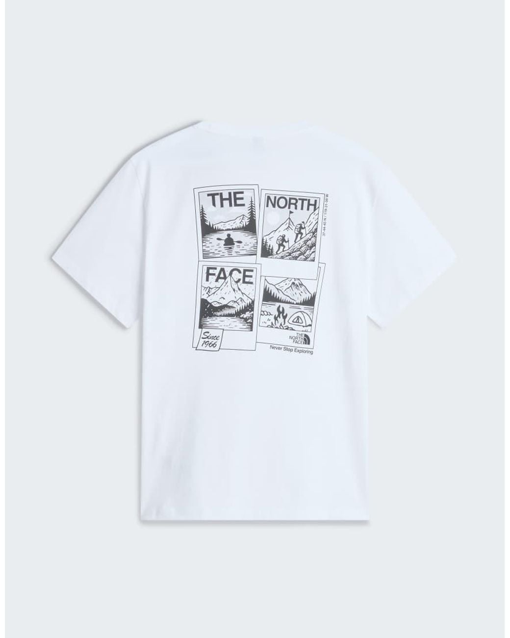 The North Face White M Photo Souvenir Relaxed Ss Tee for men