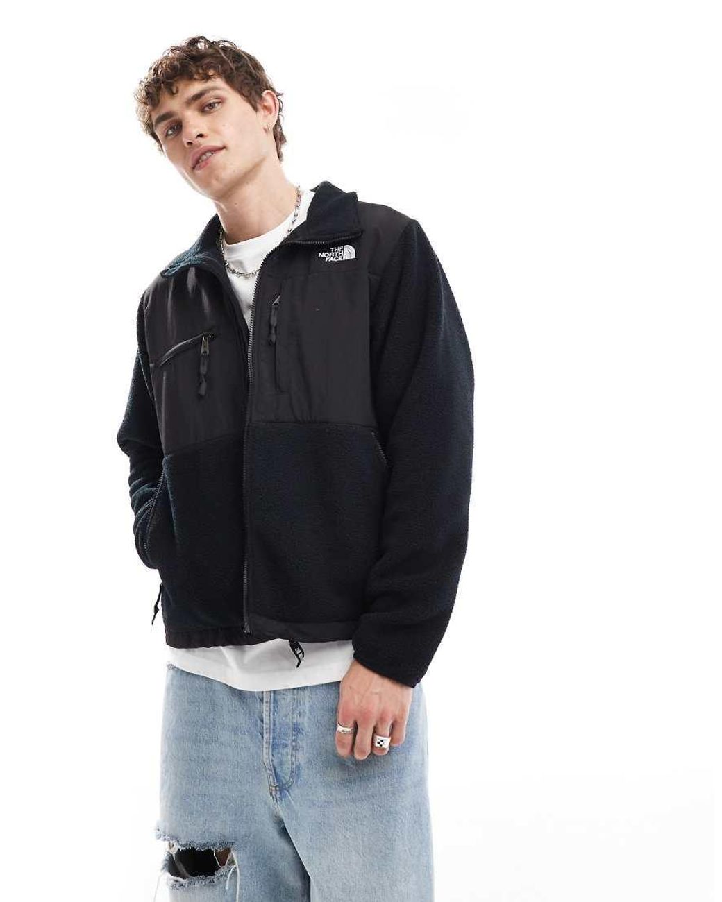 The North Face Blue Denali Heavyweight Fleece Jacket for men