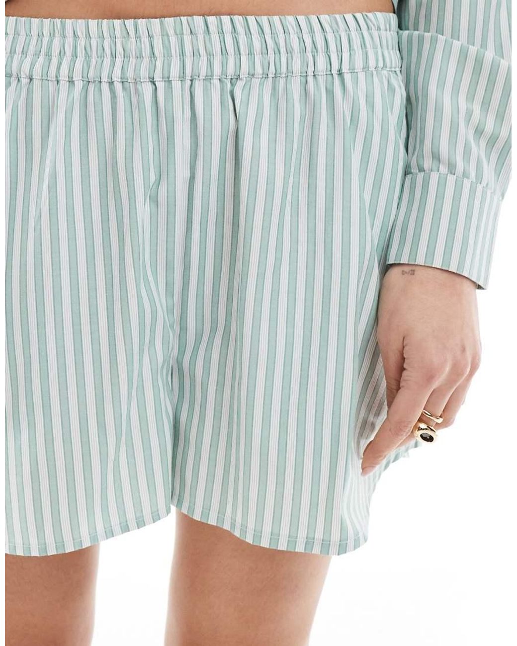 Brave Soul Blue Co-Ord Pull On Shorts