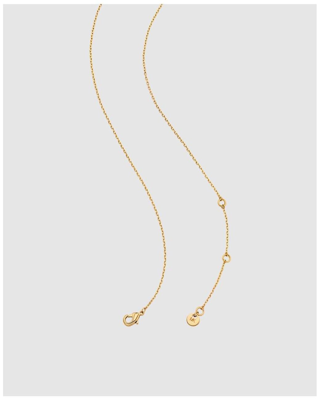 Michael Kors White Marquise Pendant Necklace