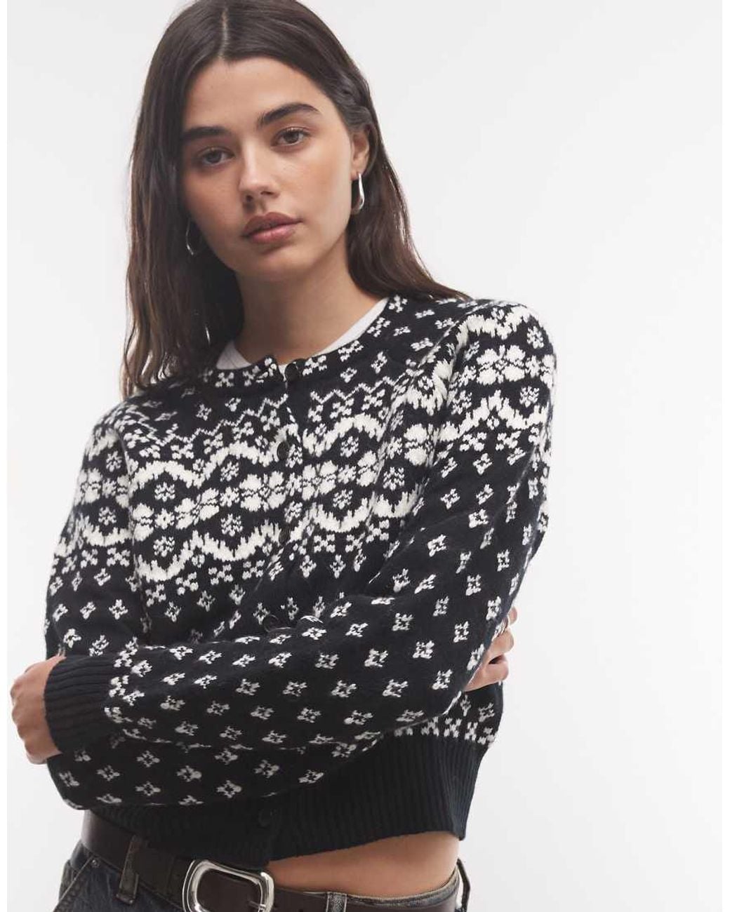Polo Ralph Lauren Black Holiday Cardigan