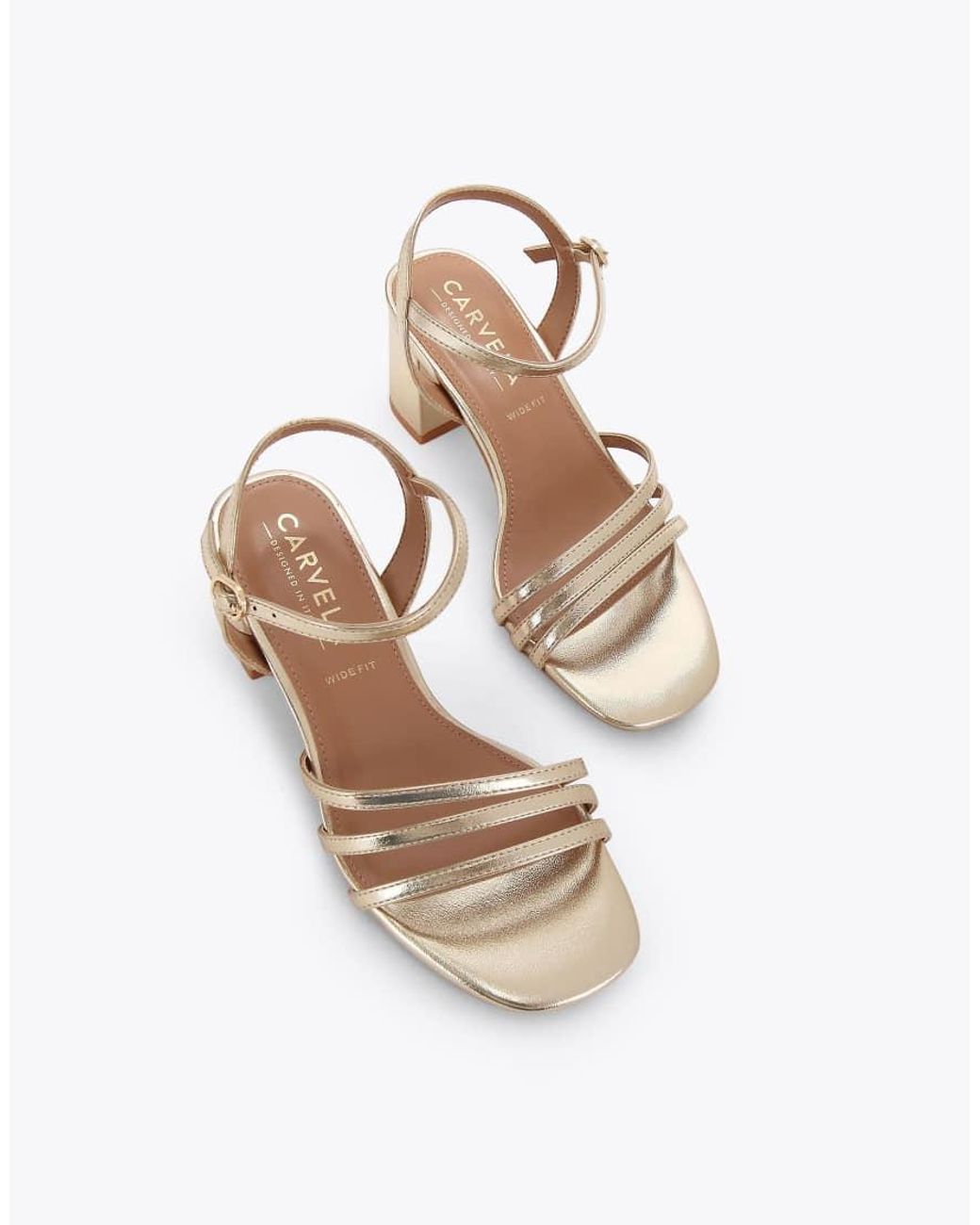 Carvela Kurt Geiger White Motto Block Wf Heeled Sandals