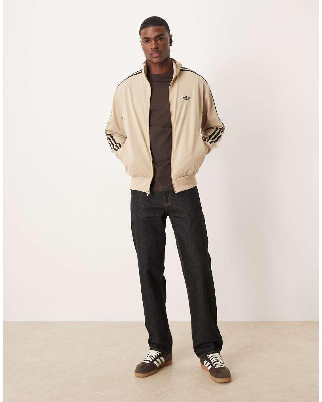 Adidas Originals Natural Firebird Track Top for men