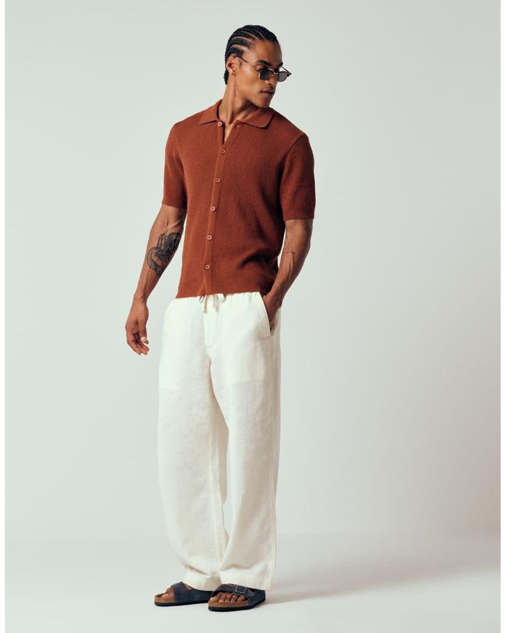 Camicia di Only & Sons in Brown da Uomo