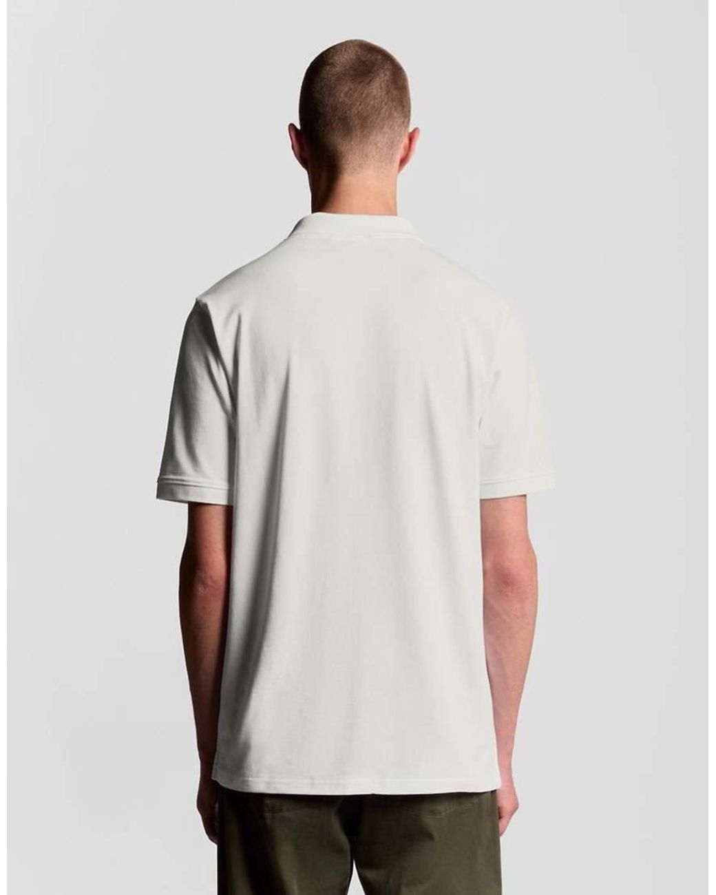 Lyle & Scott White Ss Polo Shirts Plain Polo Shirt for men