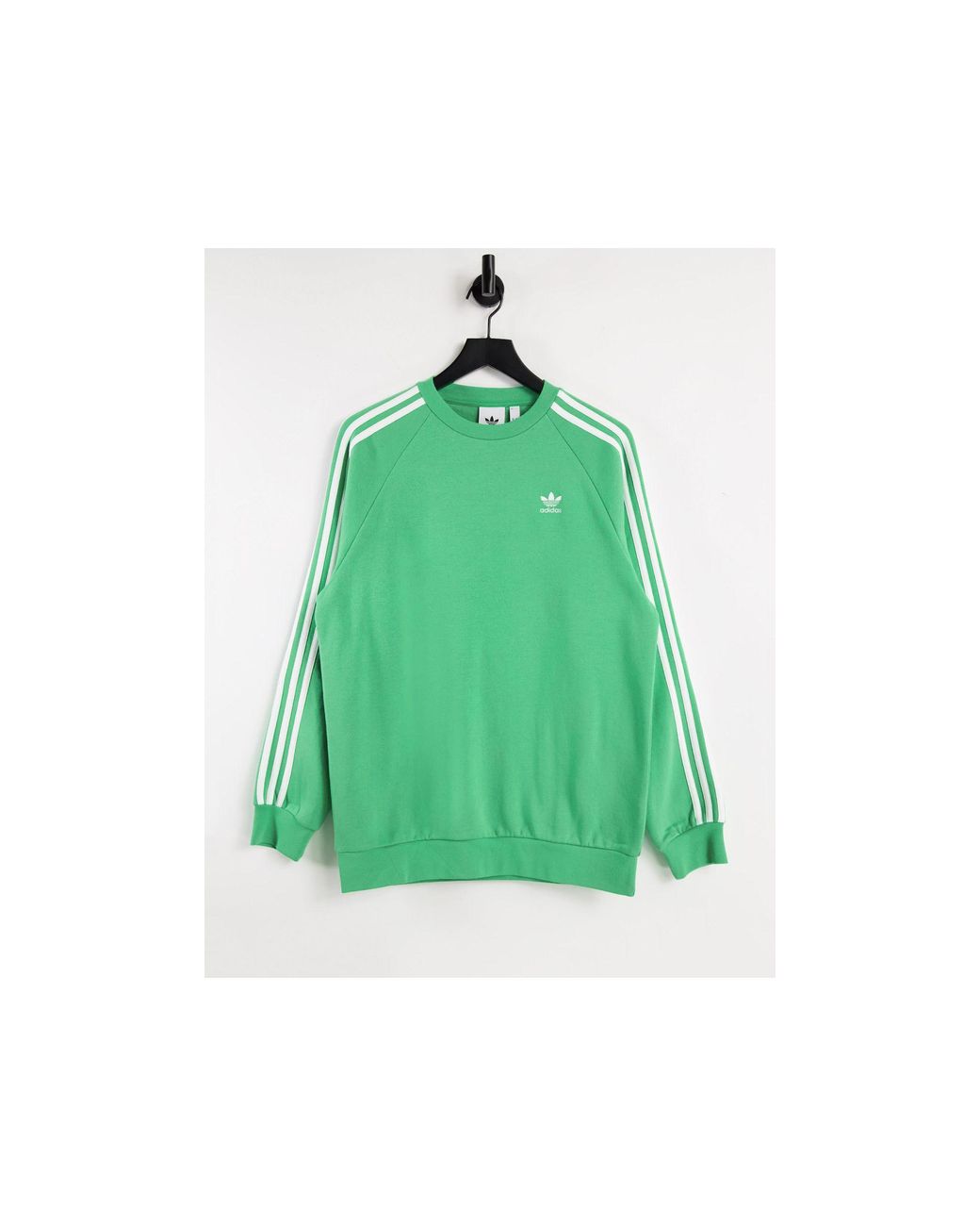 adidas Originals Adicolor Three Stripe Sweatshirt in Green for Men | Lyst  Australia