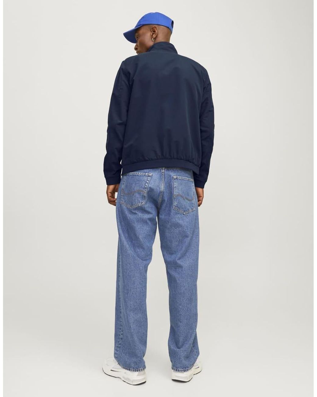Jack & Jones Blue Bomber Jacket for men