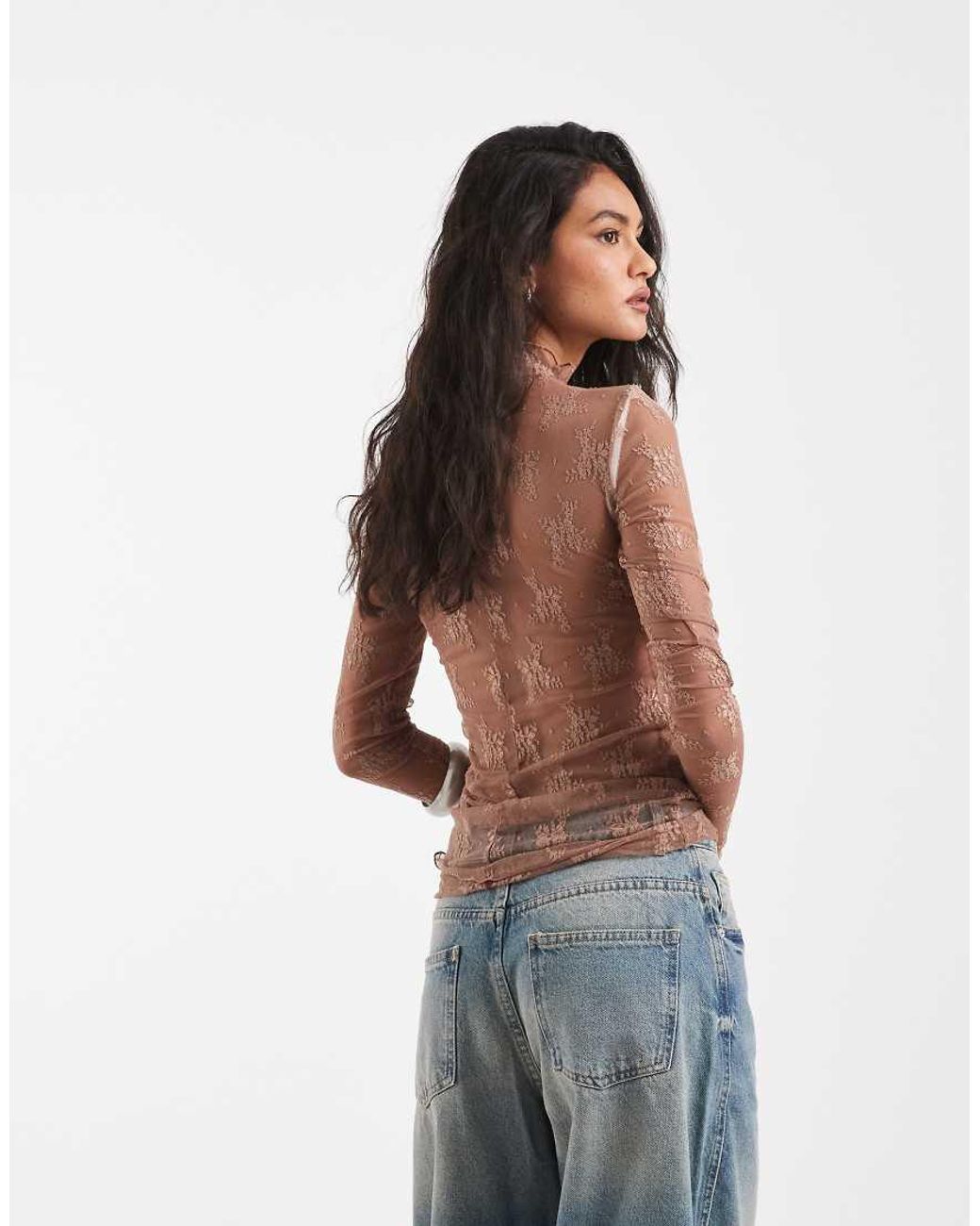 Free People Blue Lady Lux Boho Layering Lace Top