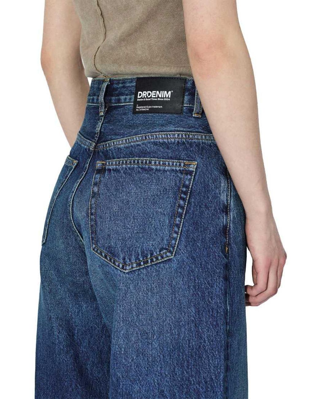 Dr. Denim Blue Donna High Rise Relaxed Jeans