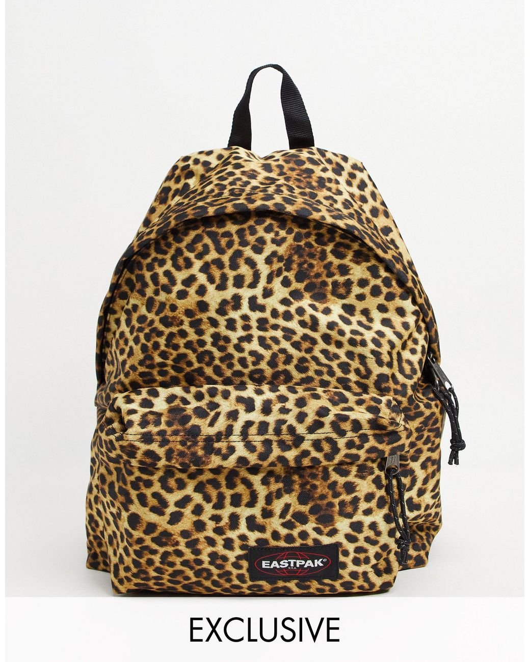 Eastpak Synthetic Padded Pak'r Leopard Print Backpack in Brown Lyst