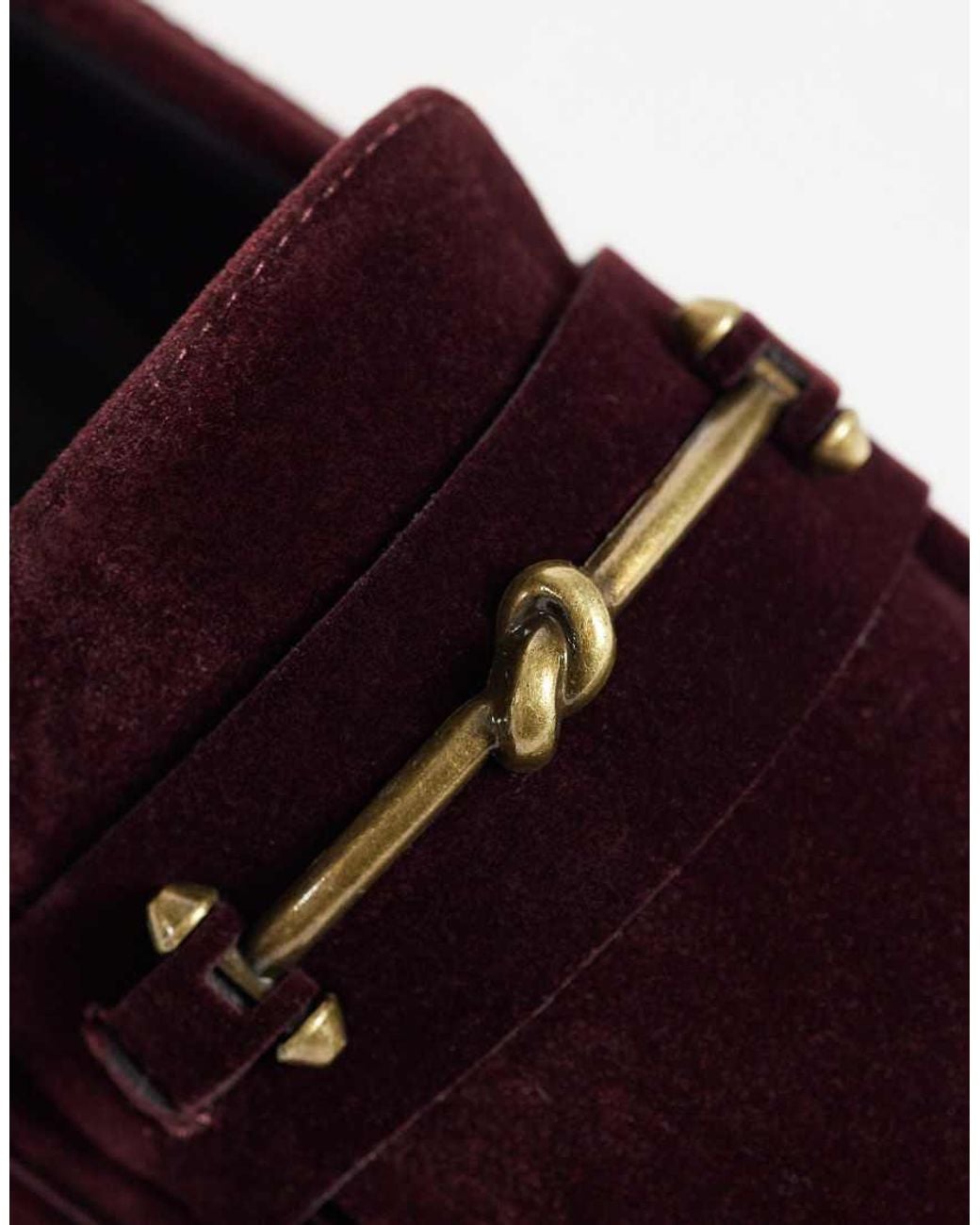 ASOS Brown Slim Loafer With Snaffle for men