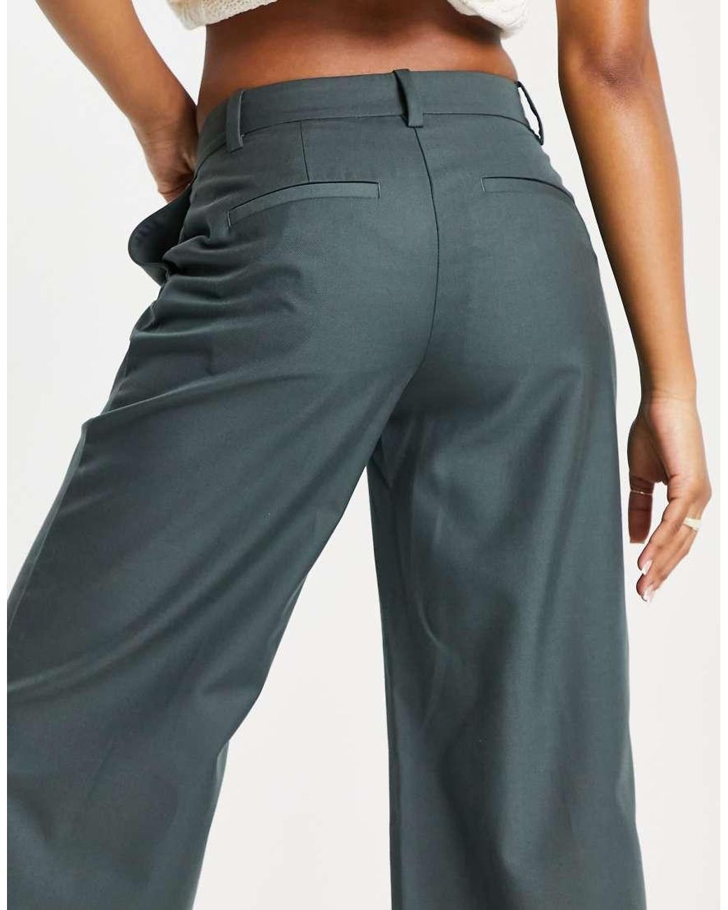 Weekday Blue Riley Wide Leg Pants