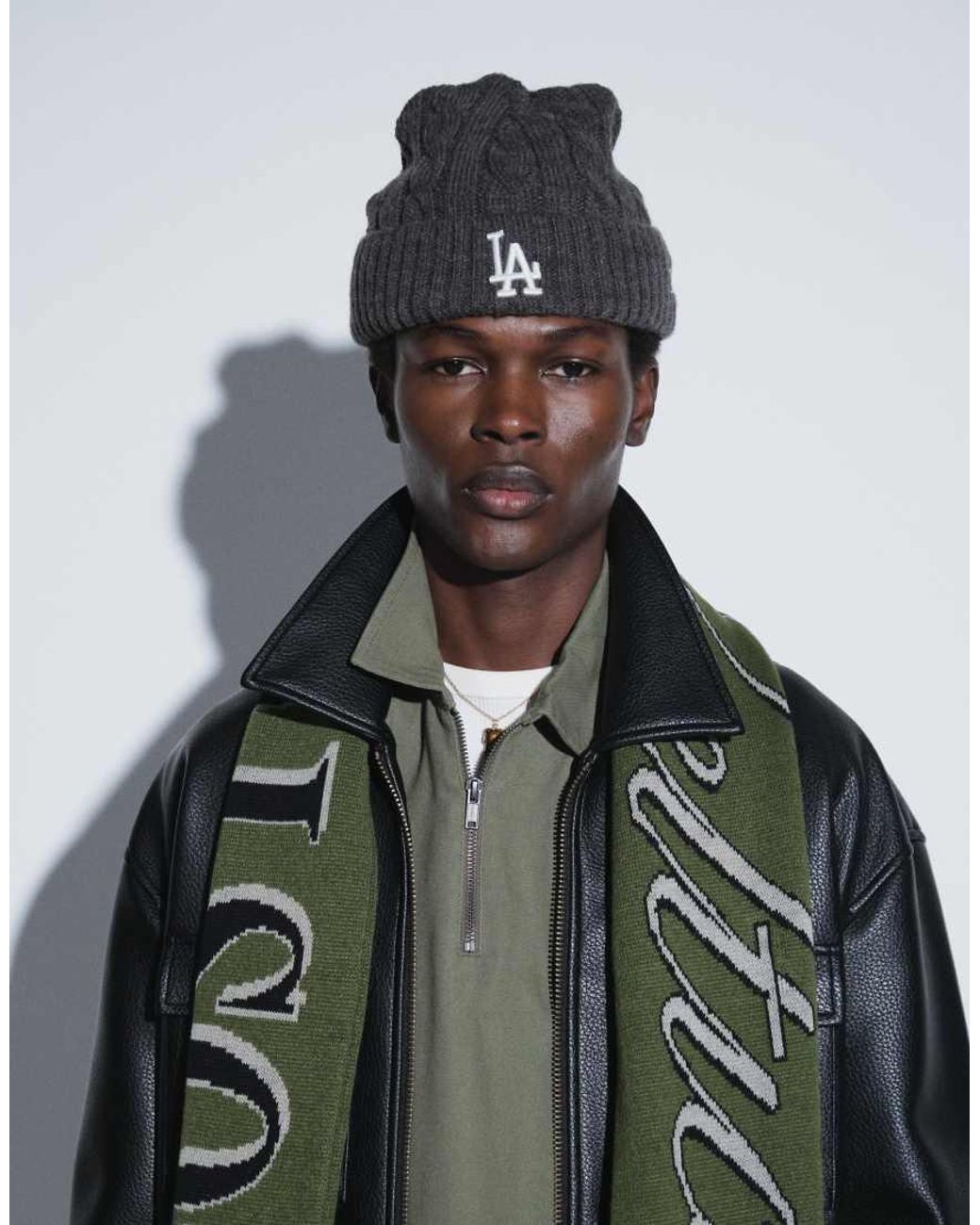ASOS Green Oversized Rugby Shirt With Zip for men