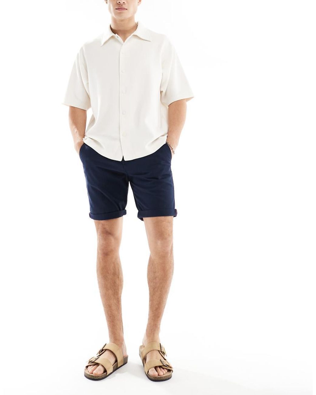 Jack & Jones Blue Chino Shorts for men