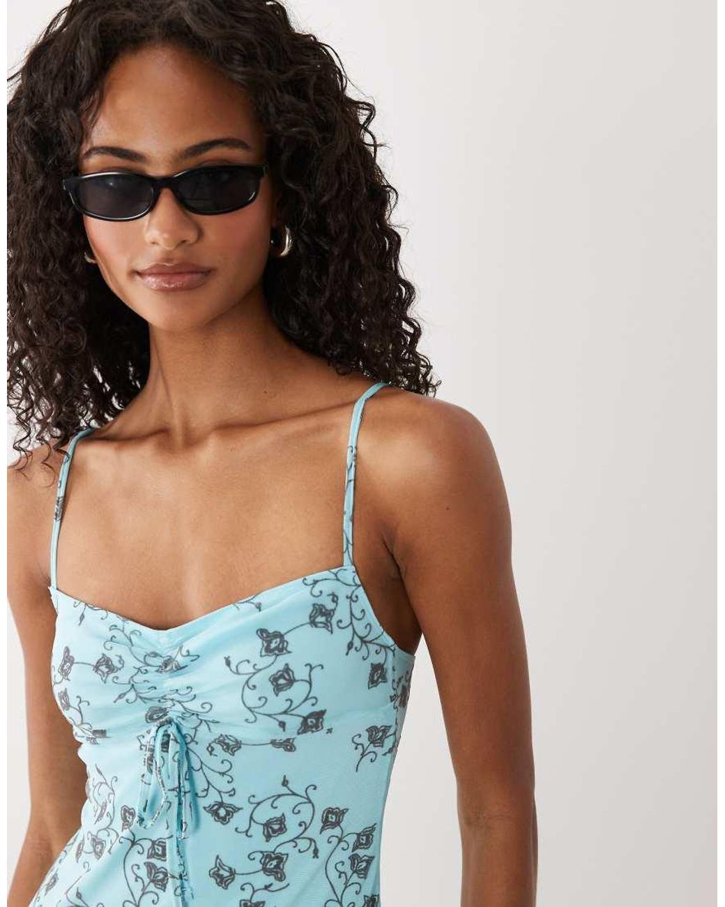 Motel Blue Colette Winding Midaxi Cami Dress