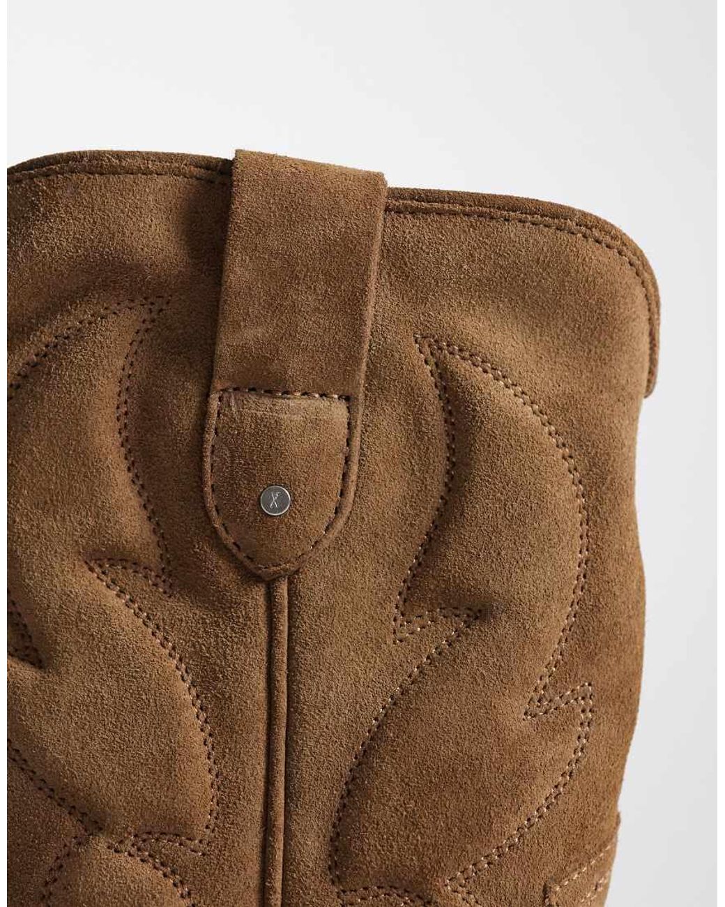 Bronx Brown Chel-sey Western Ankle Boots