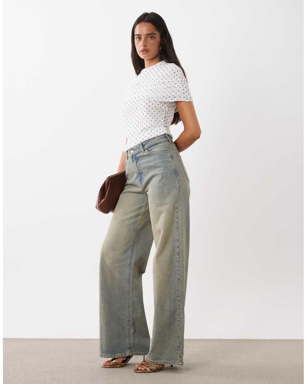 Vero Moda White Cape Detail Top
