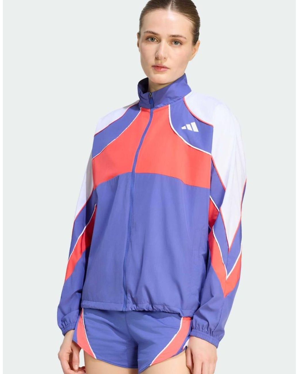 Adidas Originals White Adizero Archive Running Jacket