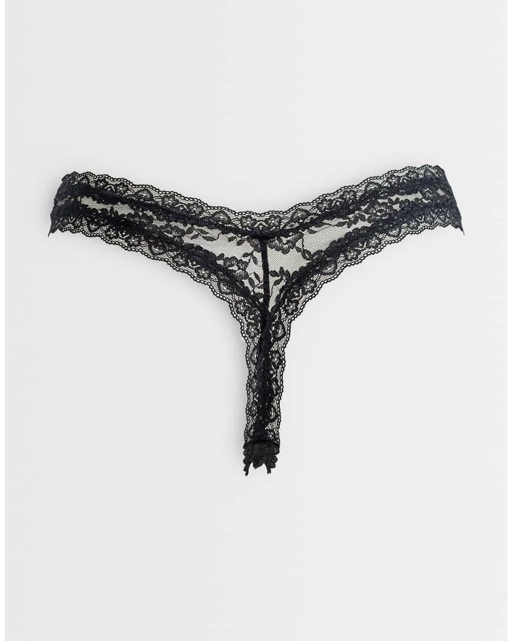 Lindex Metallic Dana 3-pack Lace Thongs