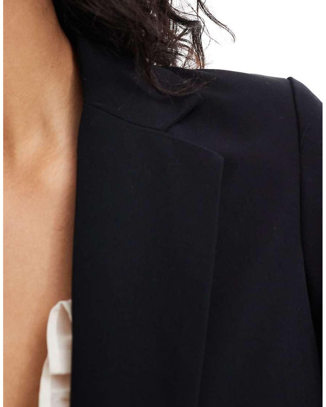 Miss Selfridge Blue Relaxed Fit Essential Blazer