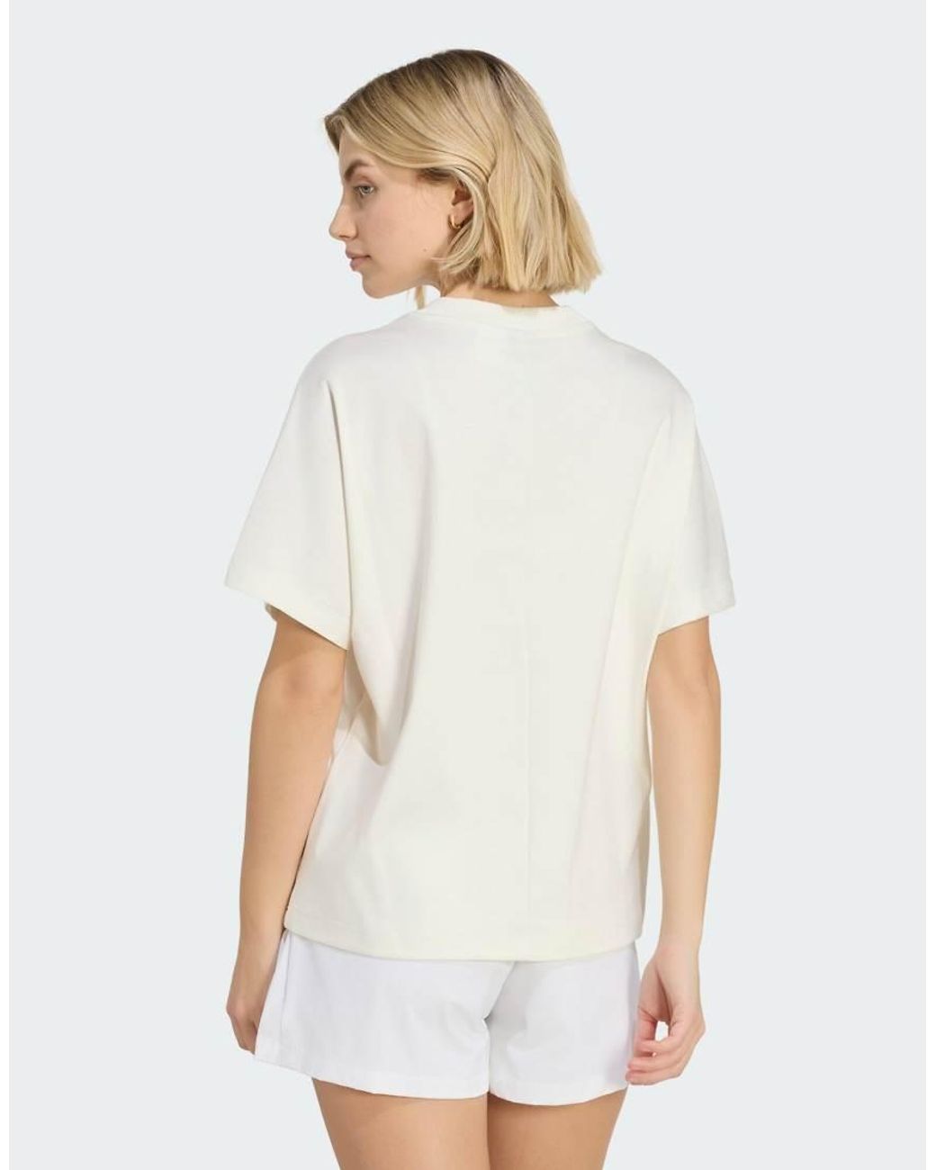 Adidas Originals White Soft Lux Loose Tee