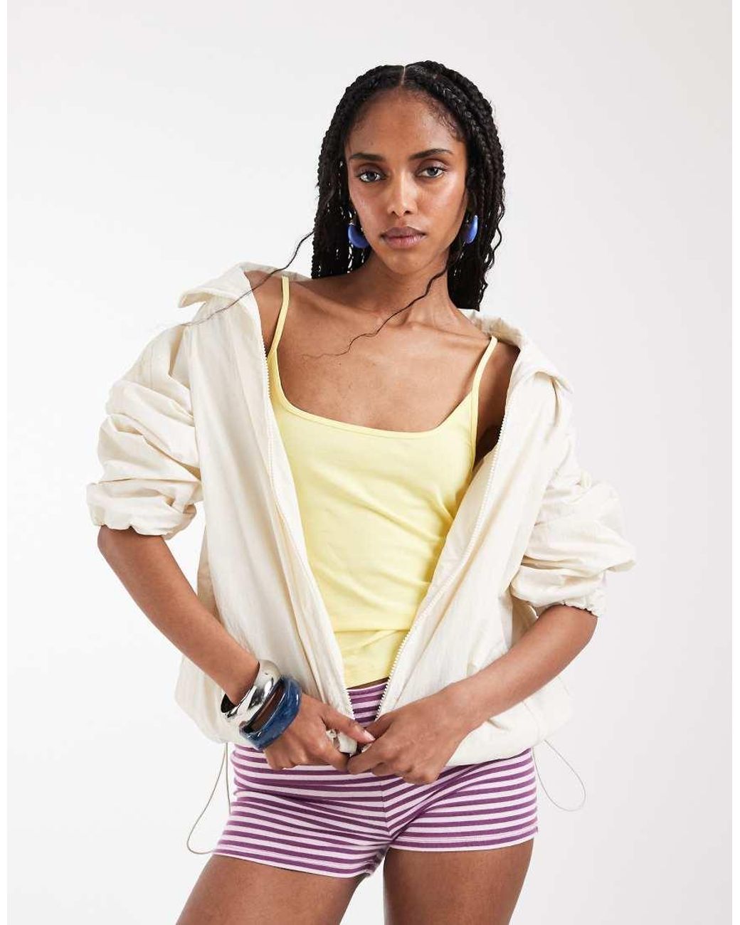 Monki Yellow Scoopneck Vest Top
