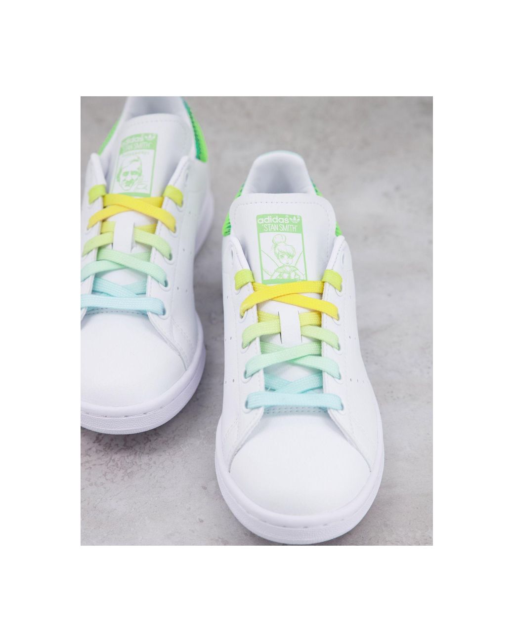 X disney - stan smith - baskets durables avec imprimé graphique fée  clochette adidas Originals en coloris Blanc | Lyst