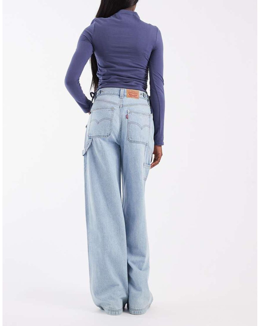 Levi's Blue Cinch Baggy Jeans