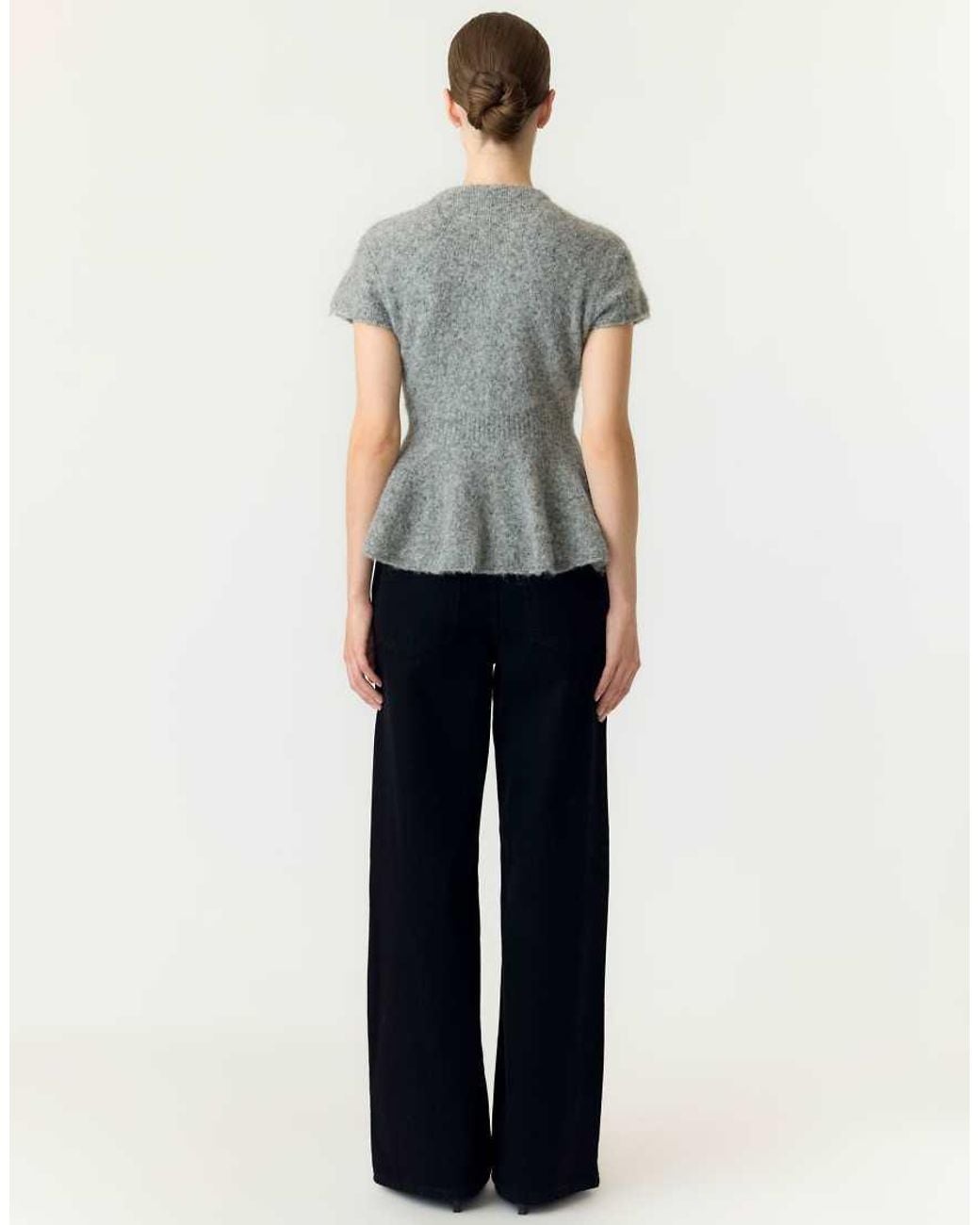 Y.A.S Gray Knitted Cardigan