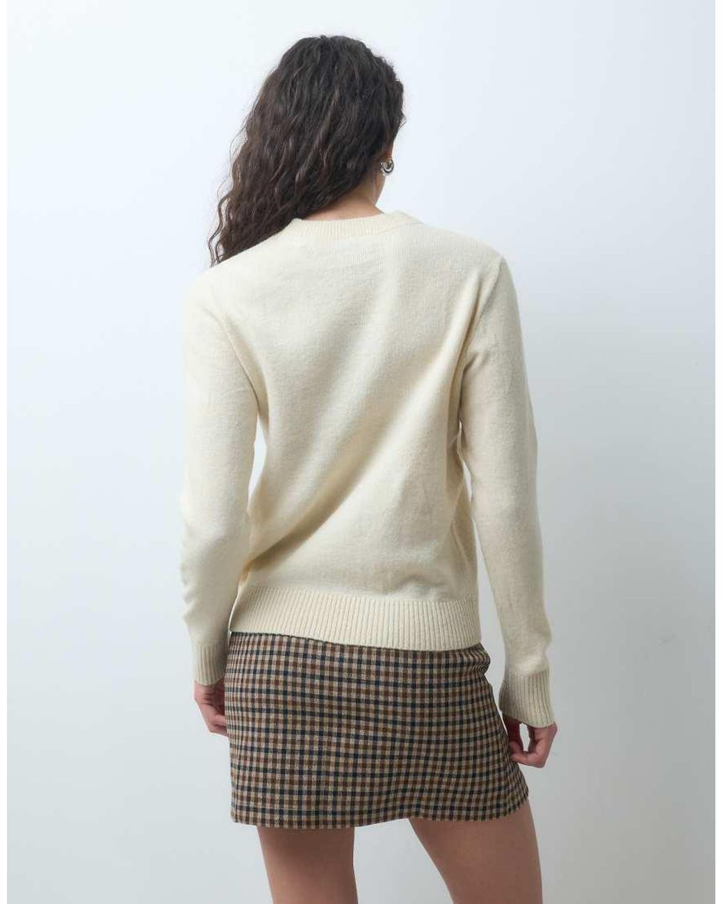 JJXX Gray Crew Neck Knitted Sweater