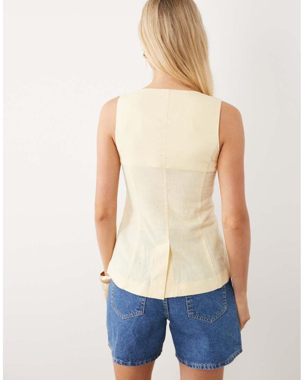New Look Blue Strappy Waistcoat