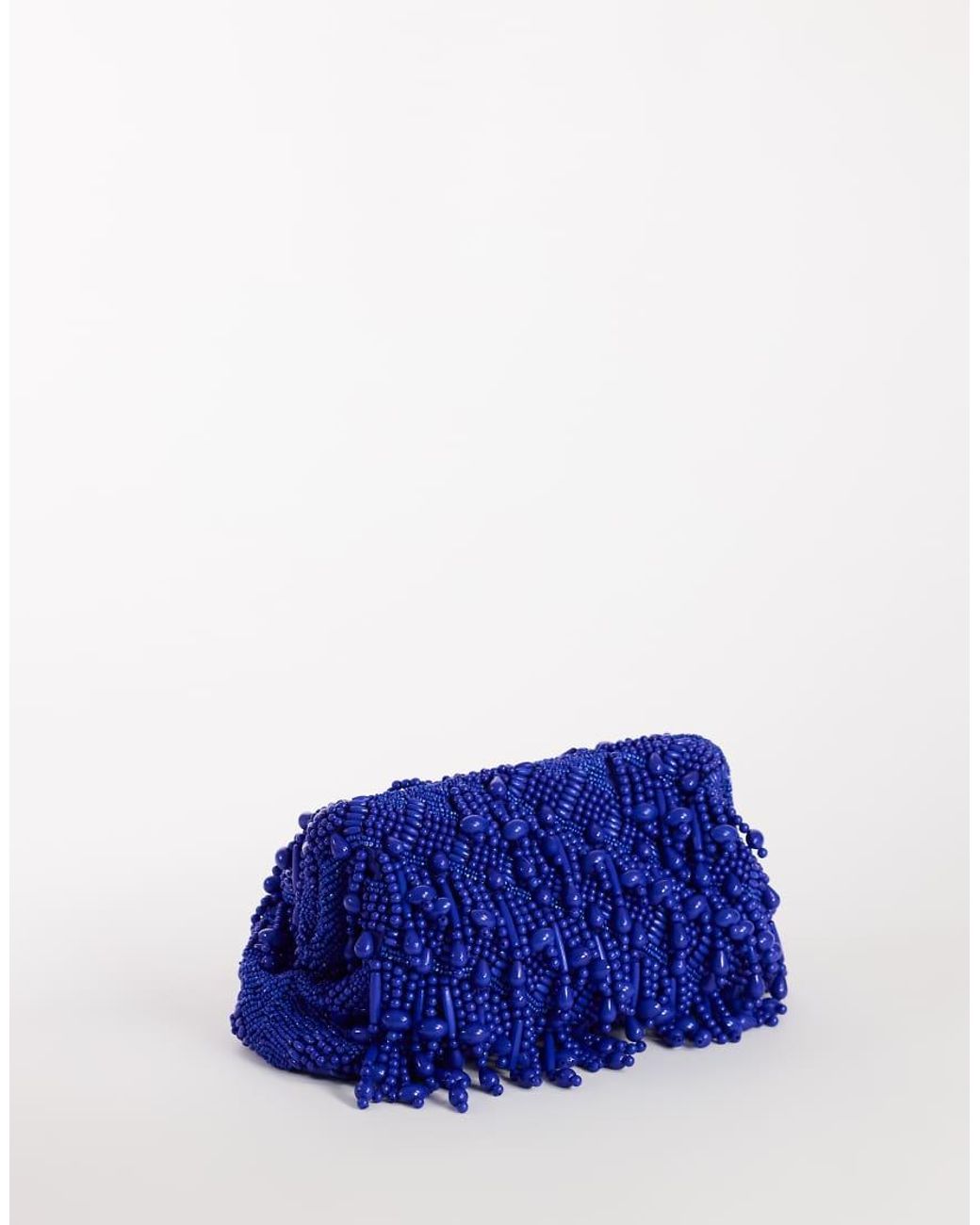 TOPSHOP White Garison Small Bead And Embellished Clutch