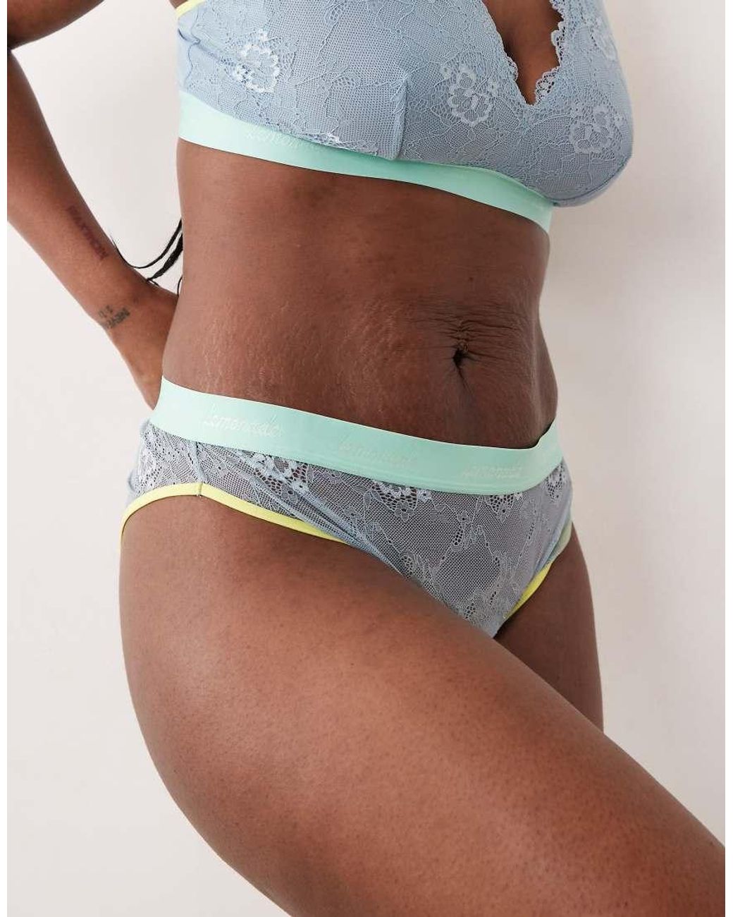 Lemonade Dolls Multicolor Trilogy Lace Mid Rise Briefs