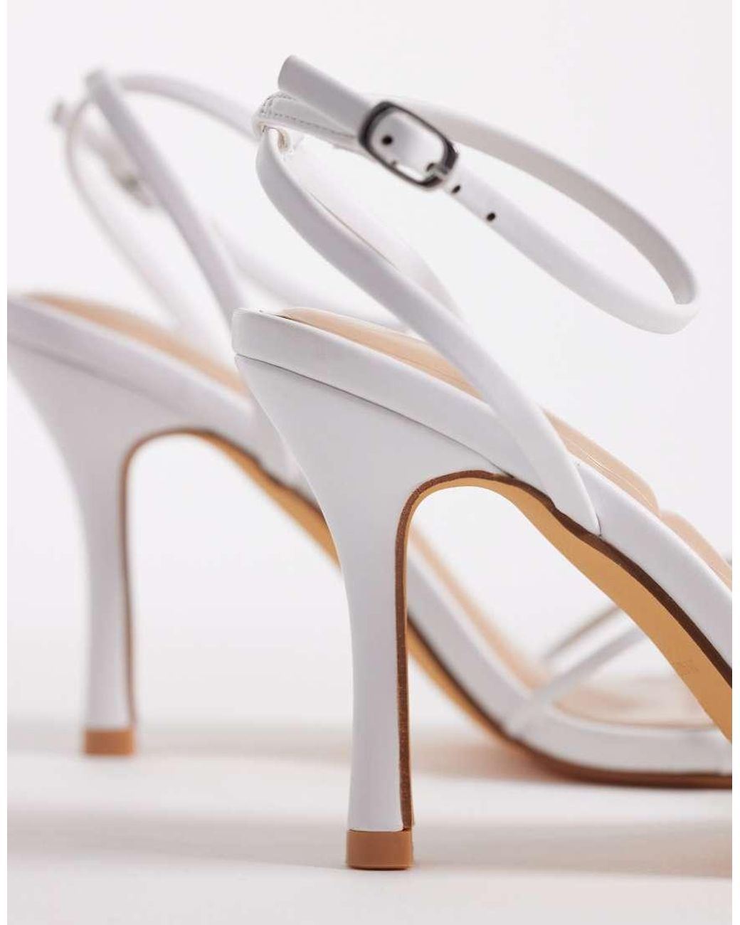 SEQWL White Lolly Heeled Sandals