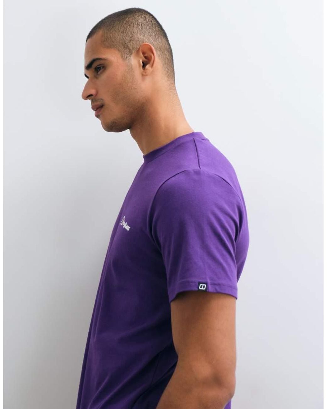 Berghaus Purple Front & Back Logo T-Shirt for men