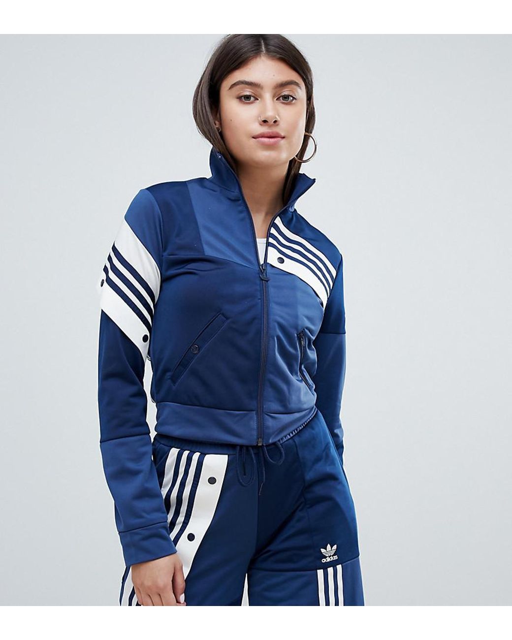 adidas Originals X Danielle Cathari Deconstructed Track Top In Navy in Blue  | Lyst