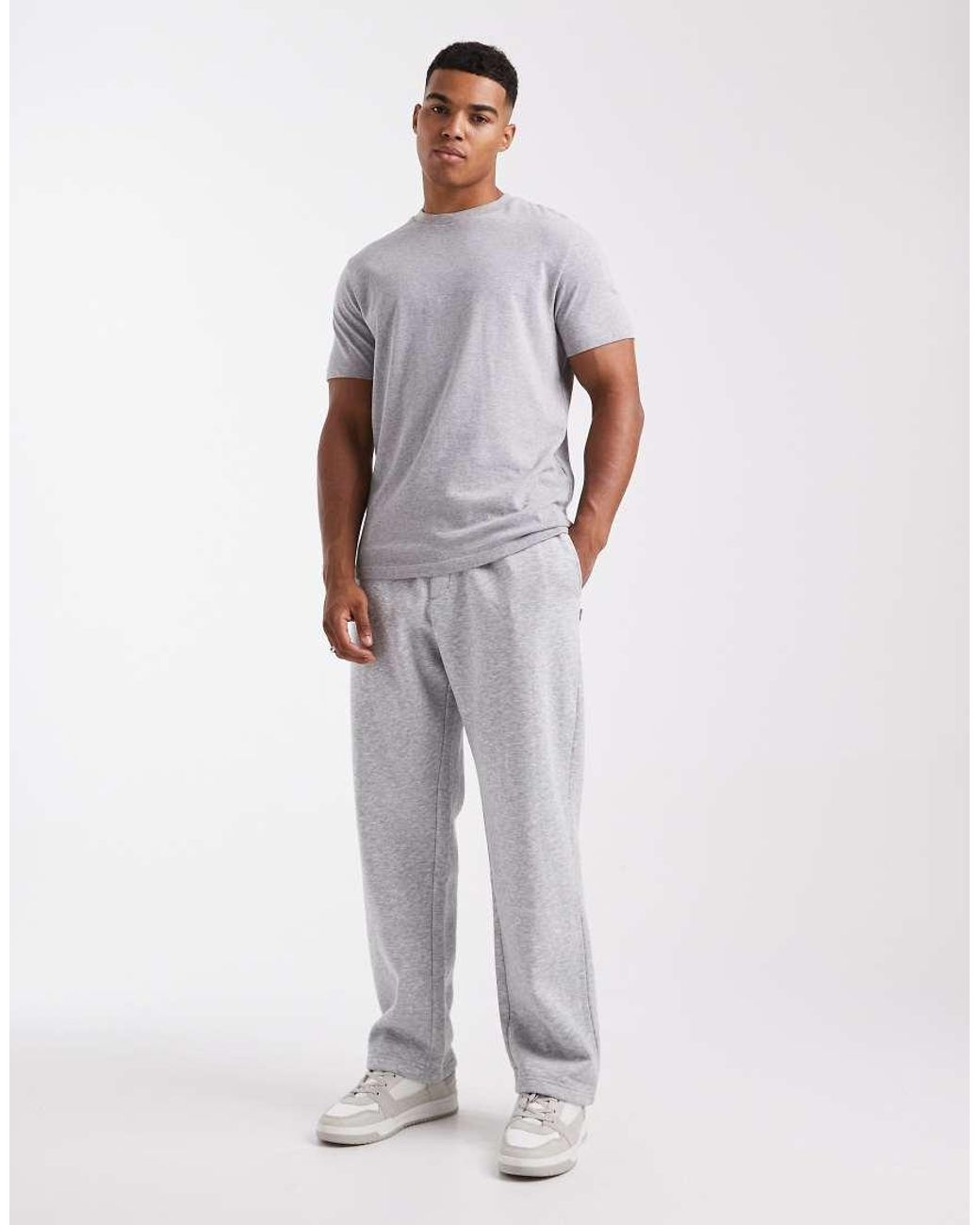 Jack & Jones Gray Wide Leg jogger for men