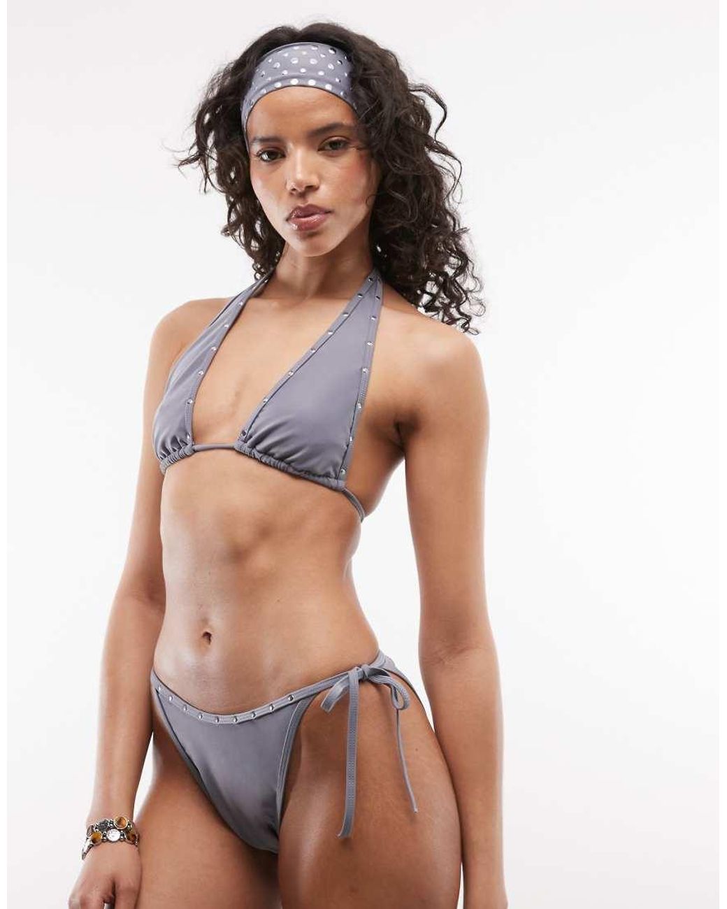 Collusion Bikinibroekje Met Studs in het Gray