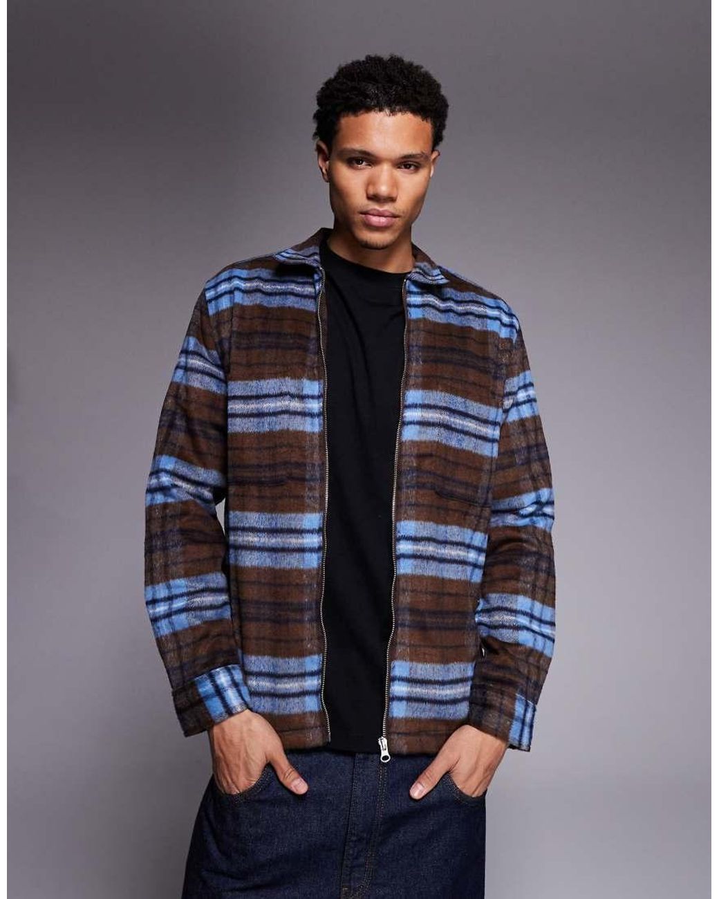 ASOS Blue Overshirt for men