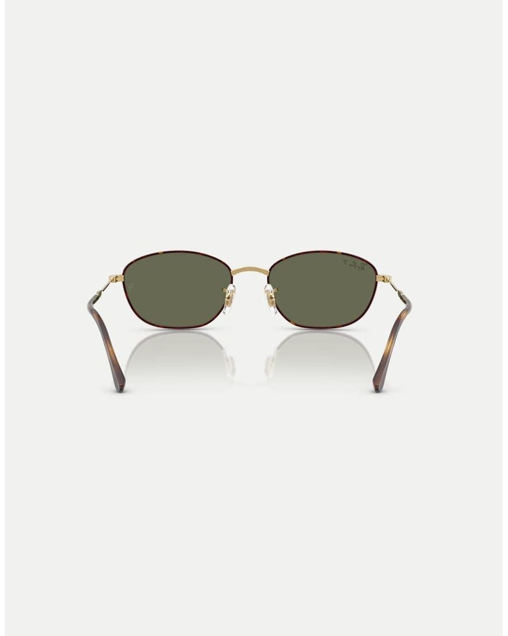 Ray-Ban Brown Irregular Polarised Sunglasses With Lens