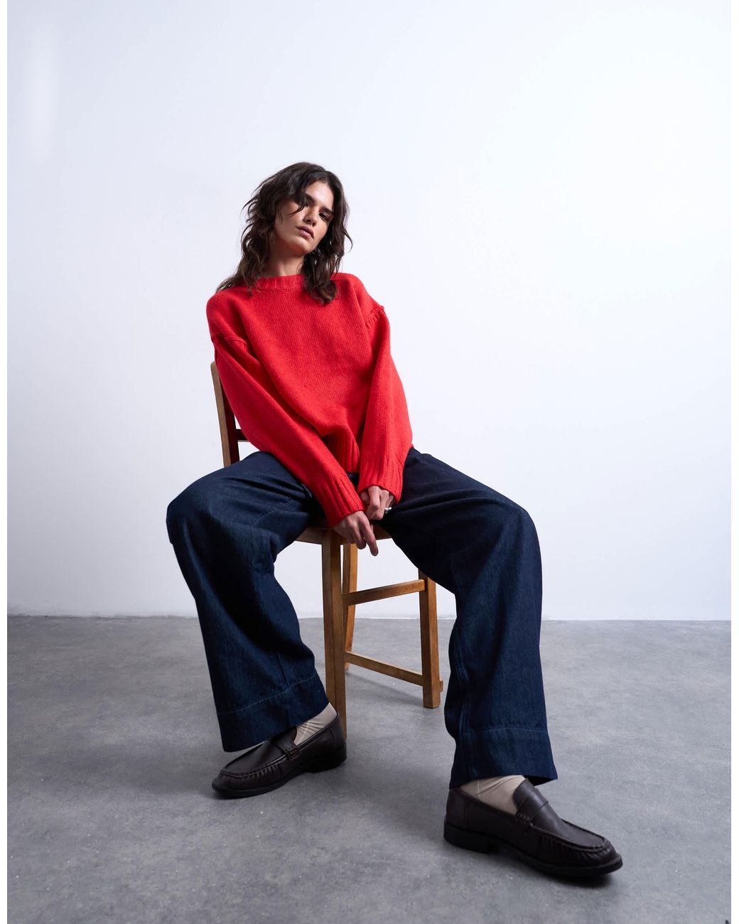 TOPSHOP Red – strickpullover
