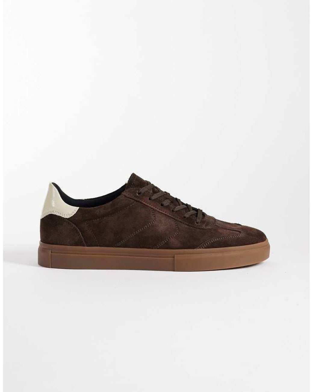 Vagabond Brown Shoemakers Cody Suede Lace Up Trainers