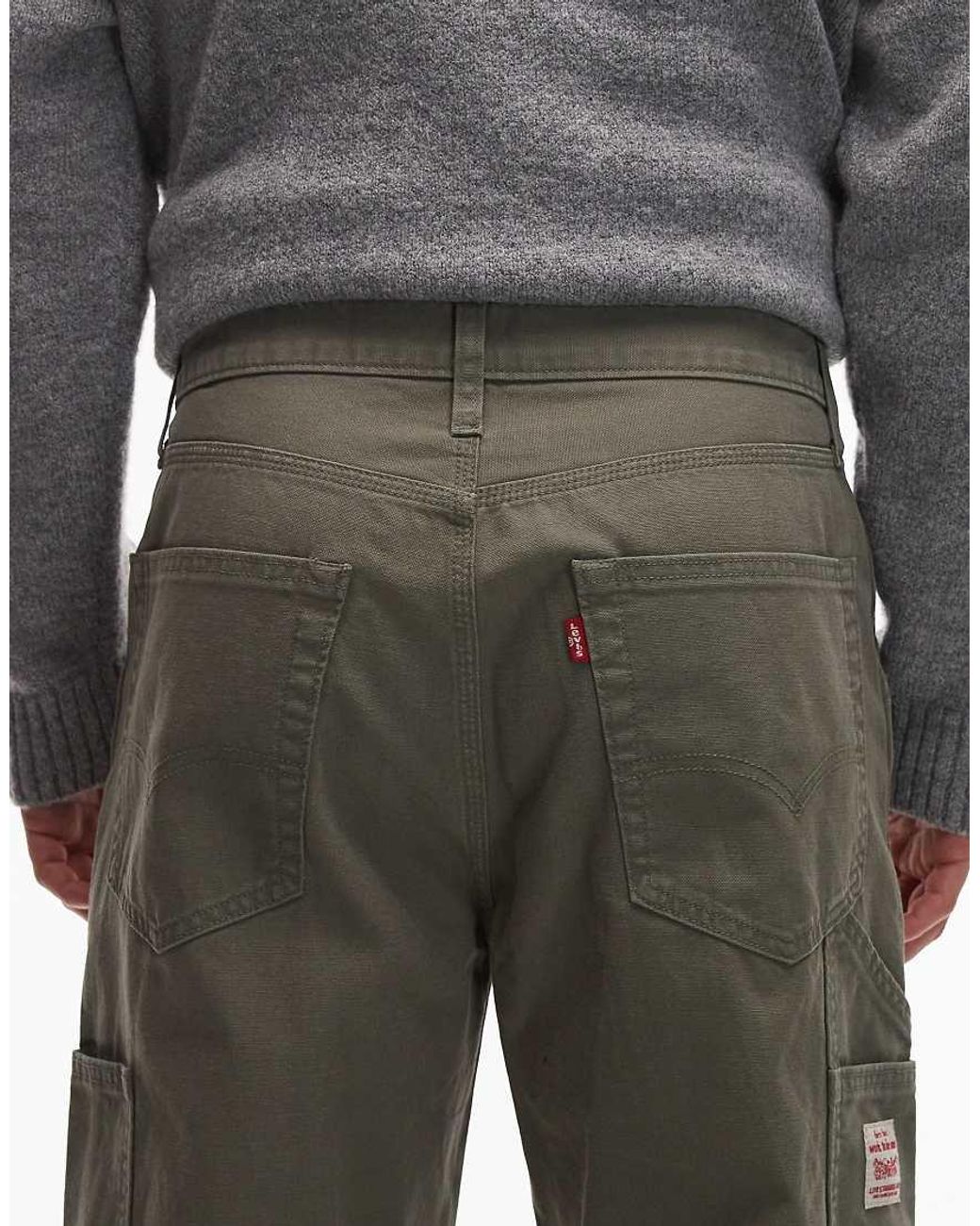 Levi's Gray Workwear 568 Loose Carpenter Trousers for men